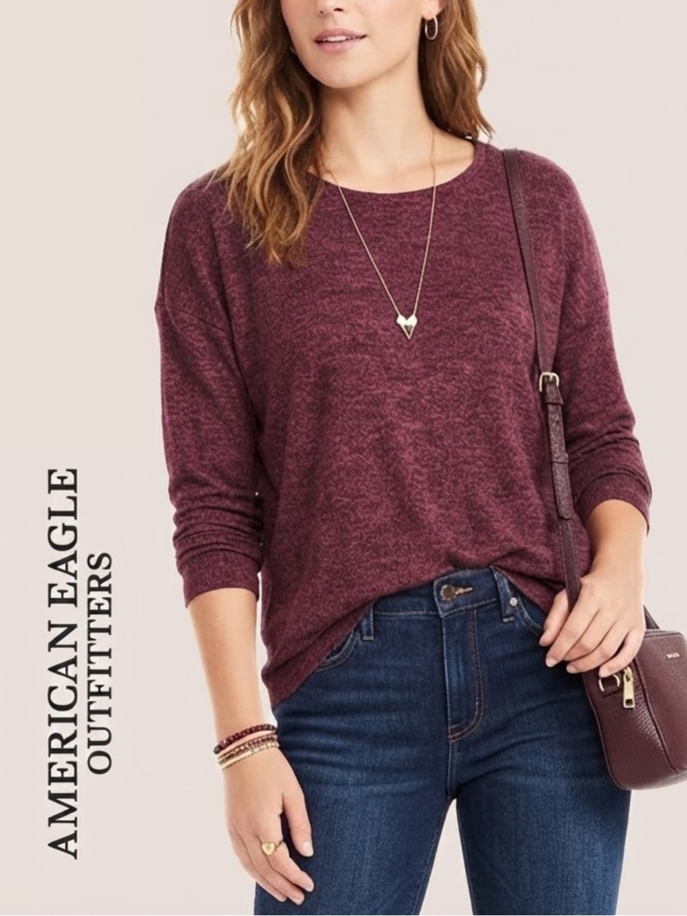 Relaxed Knit • VGUC
American Eagle • Women’s Drop Shoulder Top